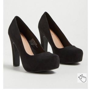 TORRID PLATFORM PUMP - FAUX SUEDE BLACK (WW) Torrid brand new in box